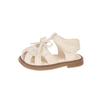 Baby Girls Walking Shoes Soft Sole for Kids Sandals T-strap Versatile 2025 Summer New Baby Beach Shoes Non-slip Sweet Size 15-26