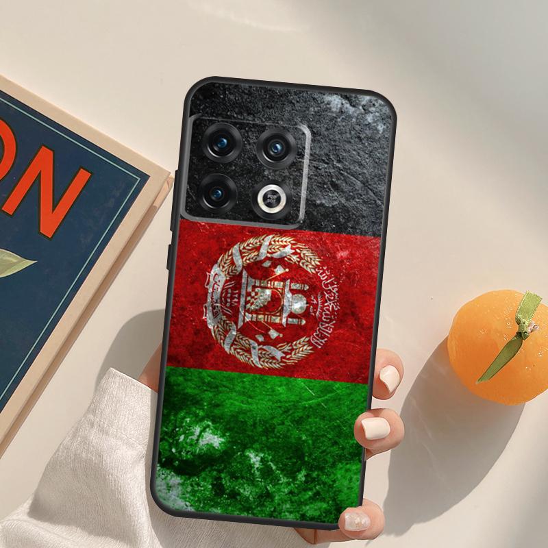 Flag of Afghanistan Case For OnePlus 13T 10T 10R 12R 13R 15 13 12 11 10 9 Pro Nord CE 5 2 3 4 Lite N20 N30 Cover