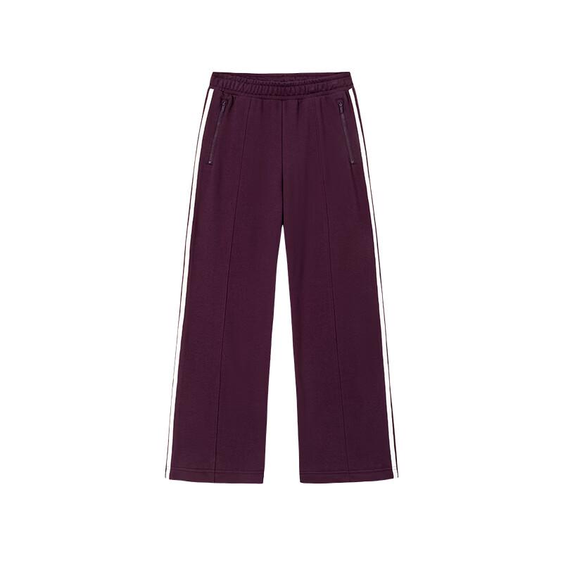 

Anta Women s Retro Striped Loose Straight-Leg Casual Pants L