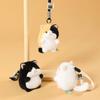 Round Shape Cat Plush Pendant Soft Material Plush Cat Keychain  Fashion Accessory