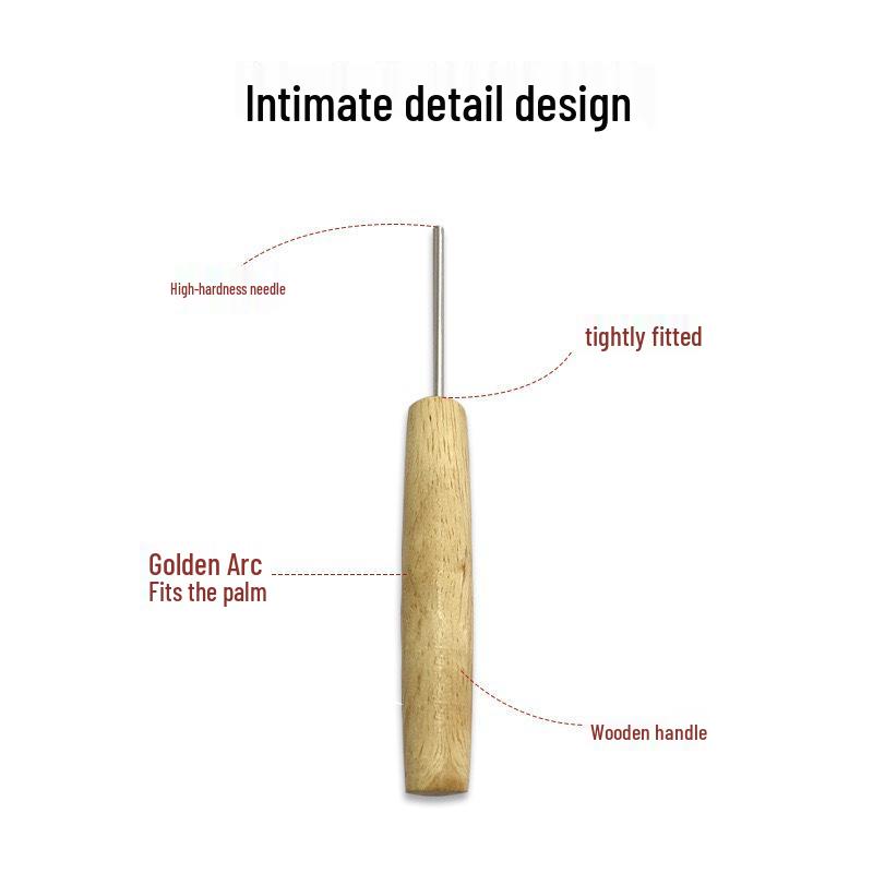 Stainless Steel & Wood Handle Lotus Seed Core Remover Tool
