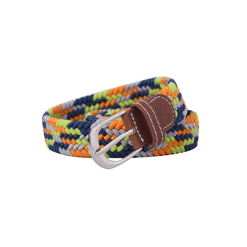 Unisex Fashionable Elastic Canvas Belt - Versatile and Simple Design