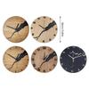 Elegant Simplistic Wood Wall Clock with Creative Crack Detail for Home Decors Battery Operated Round Hanging Clock