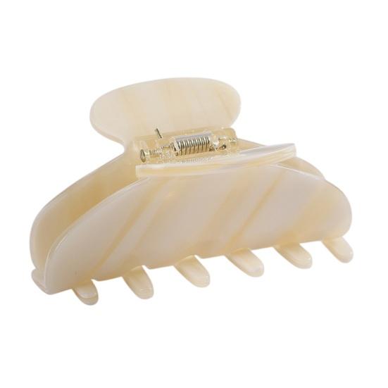 

Hair Claw No Slipping Acetate Board Strong Grip Medium Size Back Head Hair Clip Versatile Hair Accessory бежевий