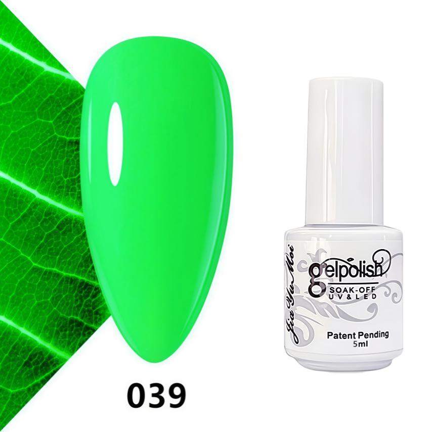 GELPOLISH Nail Art Set: Base, Top Coat, Transparent & White Gel Polishes