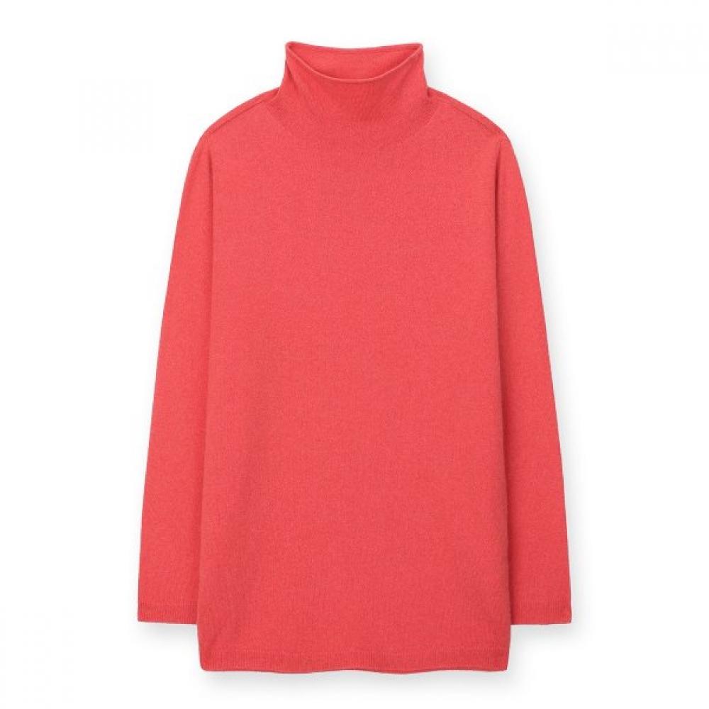 Furina Cashmere Blend Fleece Turtleneck Sweater oranges/FREE