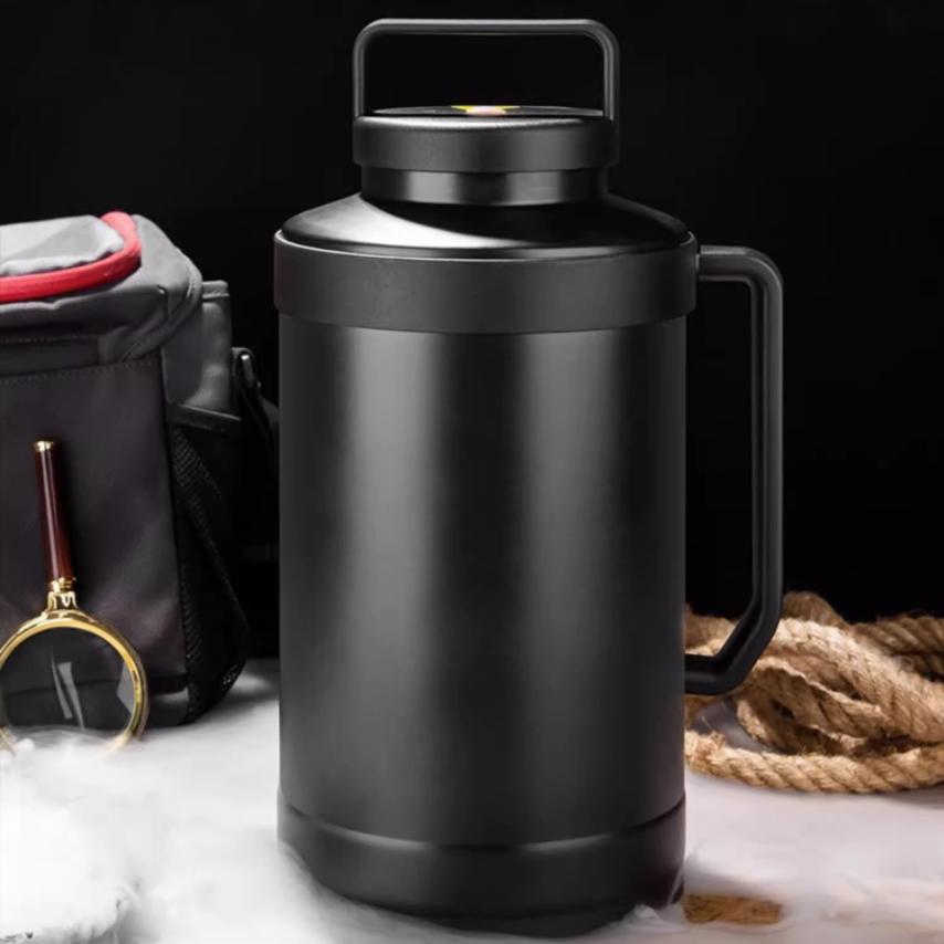 Stainless Steel Dry Ice Bucket Ice Special Large Diameter Insulation Bucket Home Super Capacity Ice Storage Vessel Dry