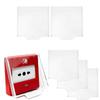 Transparent Hinged Call Point Cover Fire Alarm Cover Manual Alarm Button Cover Fire Alarm Cover High Transparency Material