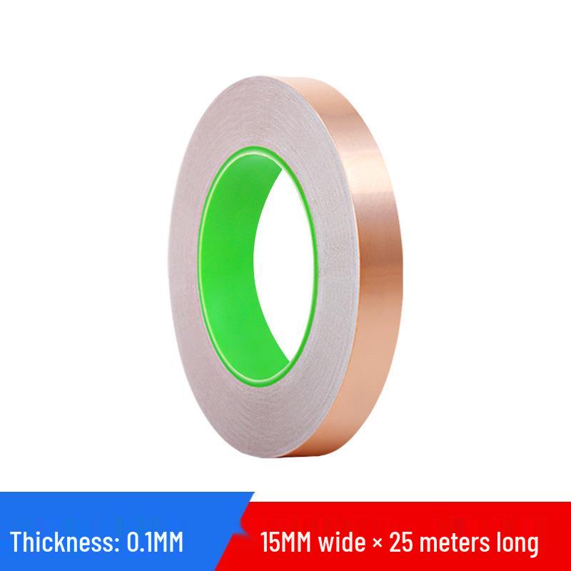 Double-Sided Conductive Copper Tape for Shielding, DIY Circuit Mods, Heat Dissipation, and Temperature Resistance