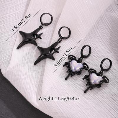 Summer Hot-selling Yk Style Earrings Star Love Styling Trend Personalized Earrings