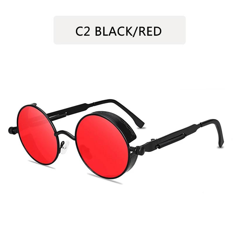 Classic Gothic Steampunk Sunglasses Sun Glasses Men Women Brand Designer Vintage Round Eyeglasses Fashion Driving Goggle UV400