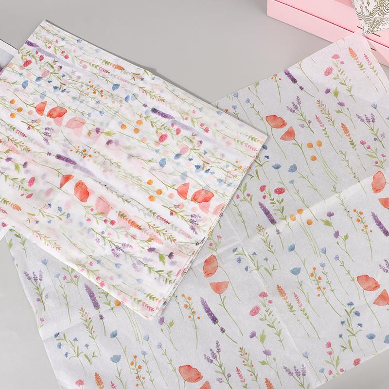 10 Sheets White Floral Paper Bouquet Flower Wrapping Paper Flower Wrapping Paper Cake Baking Gift