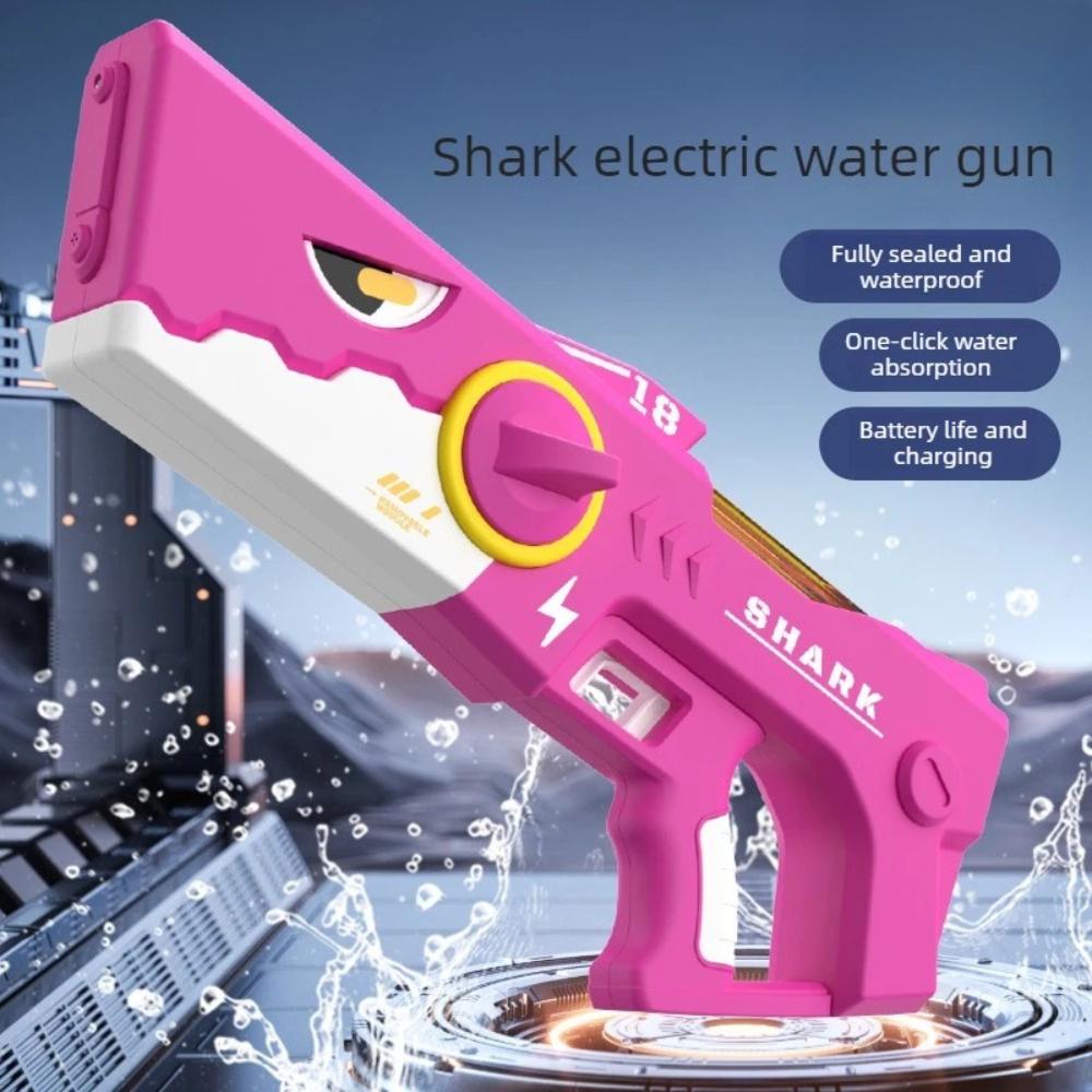 New Large Capacity Shark Electric Water Gun Fully Automatic Multiple S Self-filling Water Gun Children's Outdoor Toy