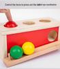 Montessori Holzmünz- und Ballbox Lernspielzeug für Kleinkinder (Alter 1-3)