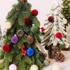 30pcs 3cm Flocked Christmas Ball Ornaments Set - New Arrival in Various Colors for Scene Decoration