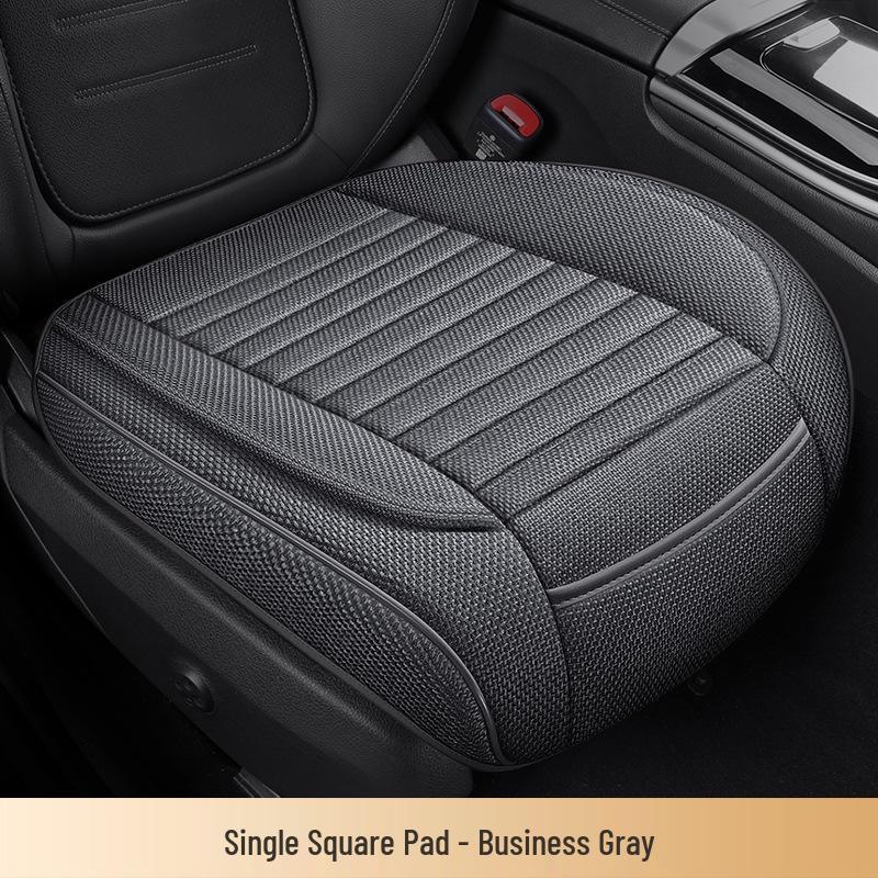 All-Season Cotton & Linen Car Seat Cushion for Sedans, SUVs, Off-Road Vehicles & Trucks - Model YM3