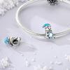 Original Copper Charms Beads Snowflake Snowman Penguin Snow Boots Dangle Fit Women Original Bangle Bracelet