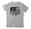 Distressed US Flag Tee: Patriotic 4th of July Shirt
