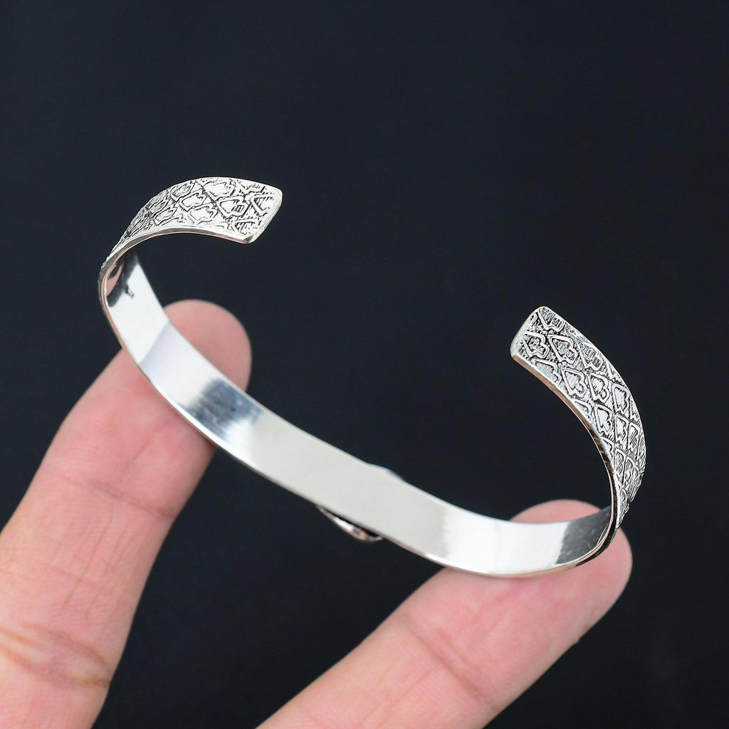 Friendship Day Deal 925 Silver Pietersite Gemstone Daughter Boho Bangle Bracelet