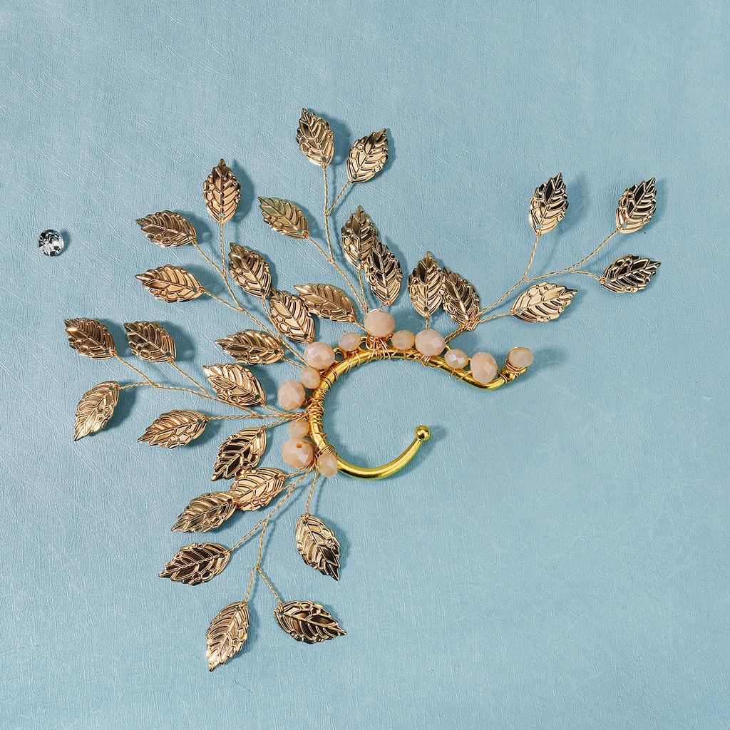 Ear Clip with No Hole Design, Sweet and Shiny Earrings for Women, Exaggerated Ear Sleeve Design, Eye-catching Jewelry Gift for Birthday Parties