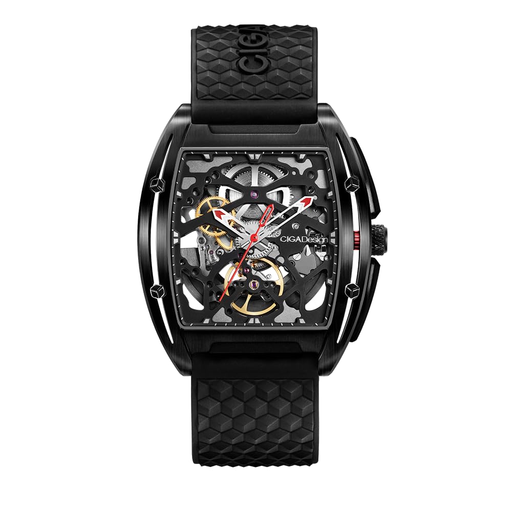 Automatic Watch CIGA Design Series Z EDGE Black Genuine Product Black [SIGA Design] Z031-BLBL-W15BK Men's
