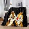Coperta in Flanella Cartoni Animati Chip 'n' Dale - Morbidissima, Accogliente e Confortevole per Divano, Camera da Letto, Campeggio e Viaggio - Versatilità per Quattro Stagioni,