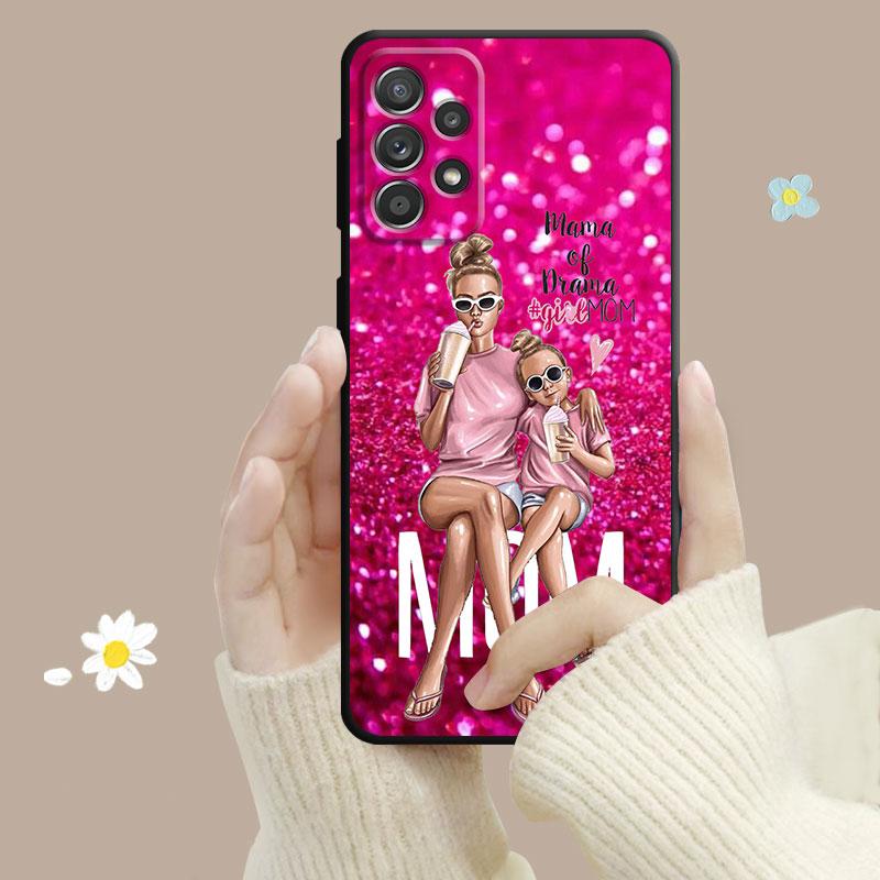 Cover For Samsung Galaxy A12 A34 A54 A73 A53 A71 A51 A31 A33 A22 A21s A13 A32 A72 A52 A23 Women Super Mom Baby Princess Queen