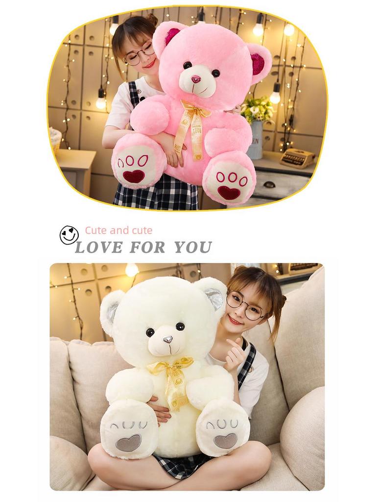 Urocza Pluszowa Lalka Misia - Dziewczęca Lalka do Przytulania na Urodziny Dziecka