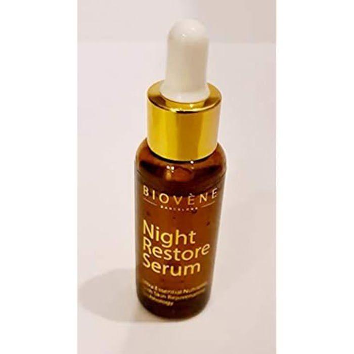 Sérum réparateur de nuit - Biovene Barcelona - Hypoallergénique - Tous types de peau - Texture légère