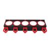 Spray Bottle Storage Rack Wall Mounted Garage Bottle Organizer with 5 Plastic Hanging Hooks