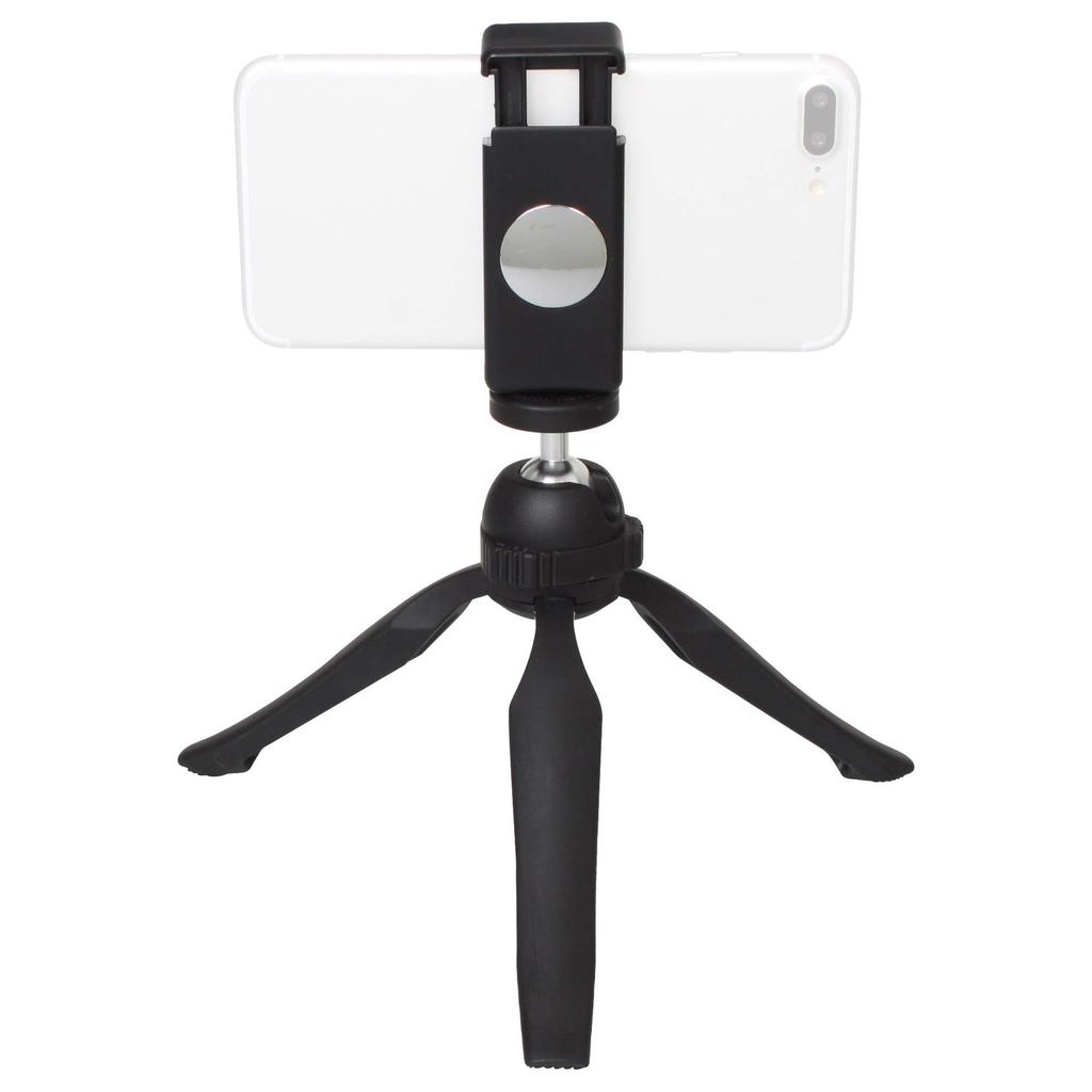 Hakuba Mini Tripod with Grip and Mobile Holder Set Mini Tripod that can also be used as a with Smartphone Perfect for Selfies and Commemorative e-Pod