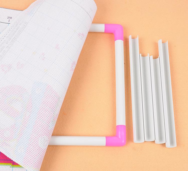 V-shaped Desktop Clip-on Embroidery Hoop Stand for Cross-Stitch