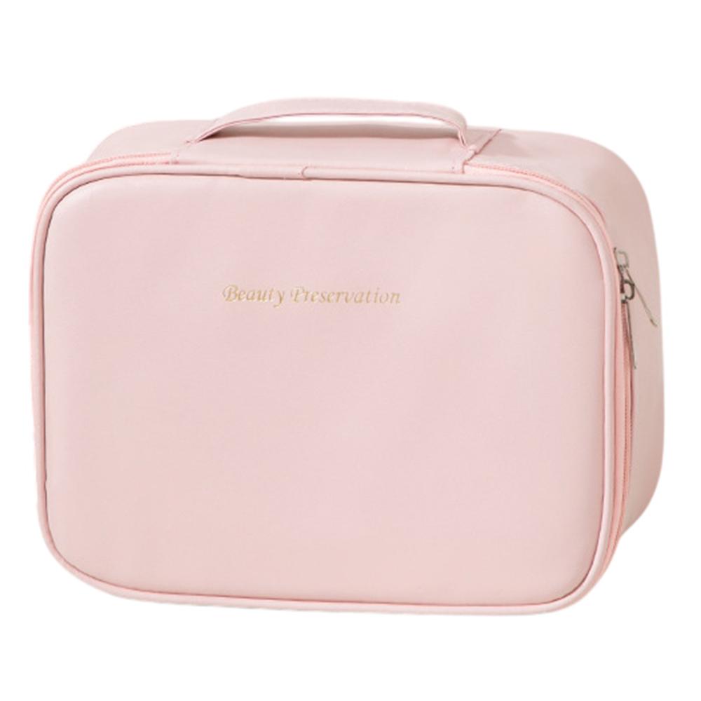 Detachable Makeup Bag Large Capacity Toiletry Organizer Travel Adjustable Compartments Storage Pouch C