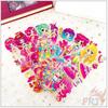 8Sheets/set Cartoon Dress Up Girls  Rewards Sticker Puffy Bubble Toys Stickers