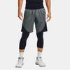 Under Armour Color Block Running Training Shorts Men Shorts Black 1356870-012