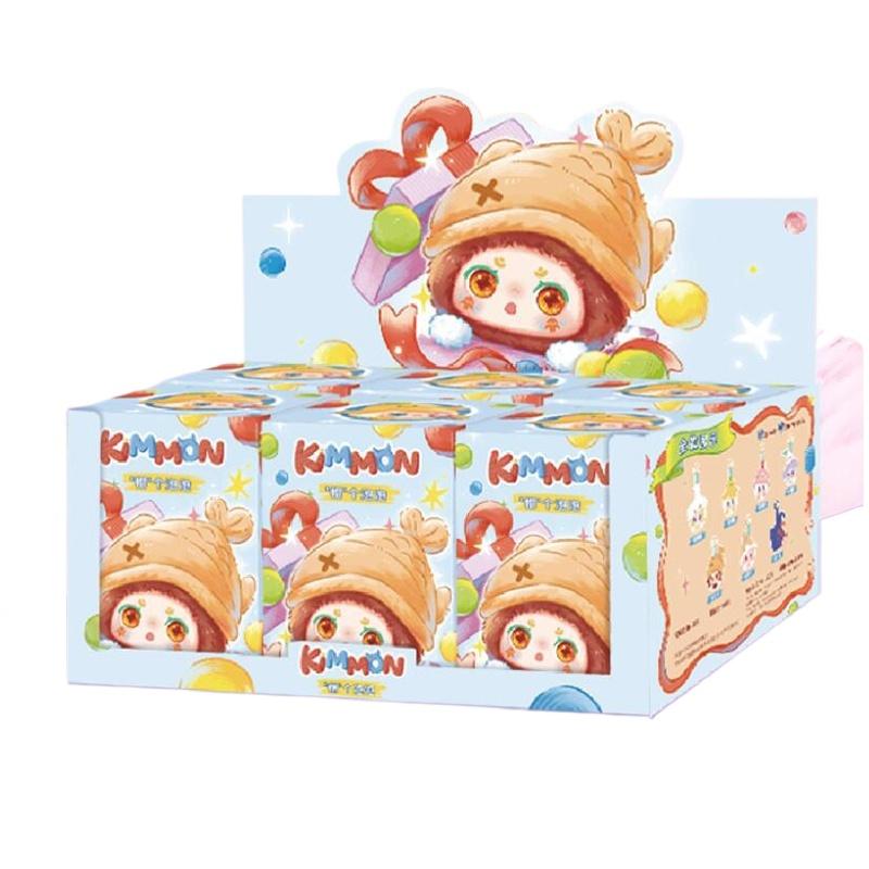 Nouvelle Kimmon Bulle Peluche Boîte Aveugle Populaire Jouet Doux Porte-clés Pendentif Poupée de Collection Cadeau Avec Design de Chapeau Pour les Fêtes