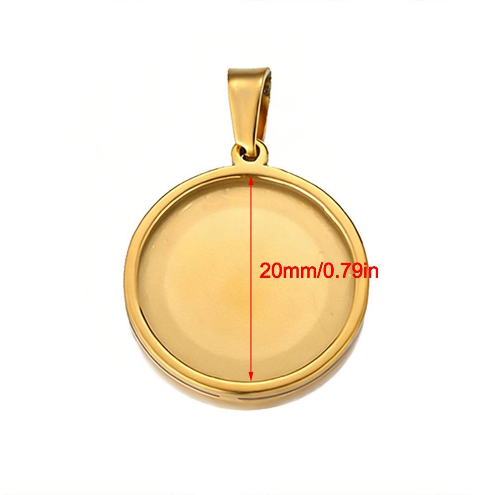 5pcs Blank Pendant Charms Round Blank Pendant Trays Versatile Tray Setting  Jewelry Making