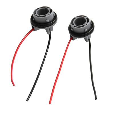 2pcs Car 1156 Light Bulb Holder Lamp Socket Adapter Auto LED Wiring Connector
