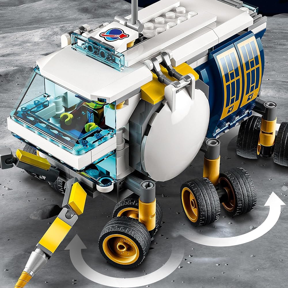 LEGO City Lunar Rover 60348 Building Toy for Kids Age 6 and Up Space Vehicle