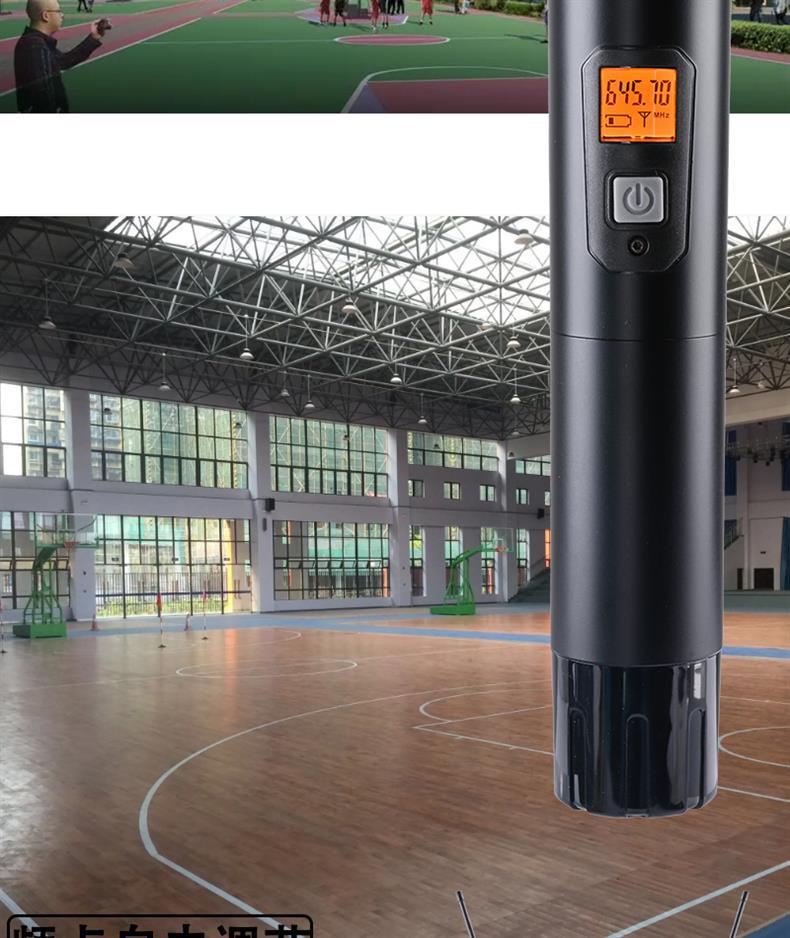 Wireless UHF Stage & KTV Microphone Set with FM Support for Home & Outdoor Performances