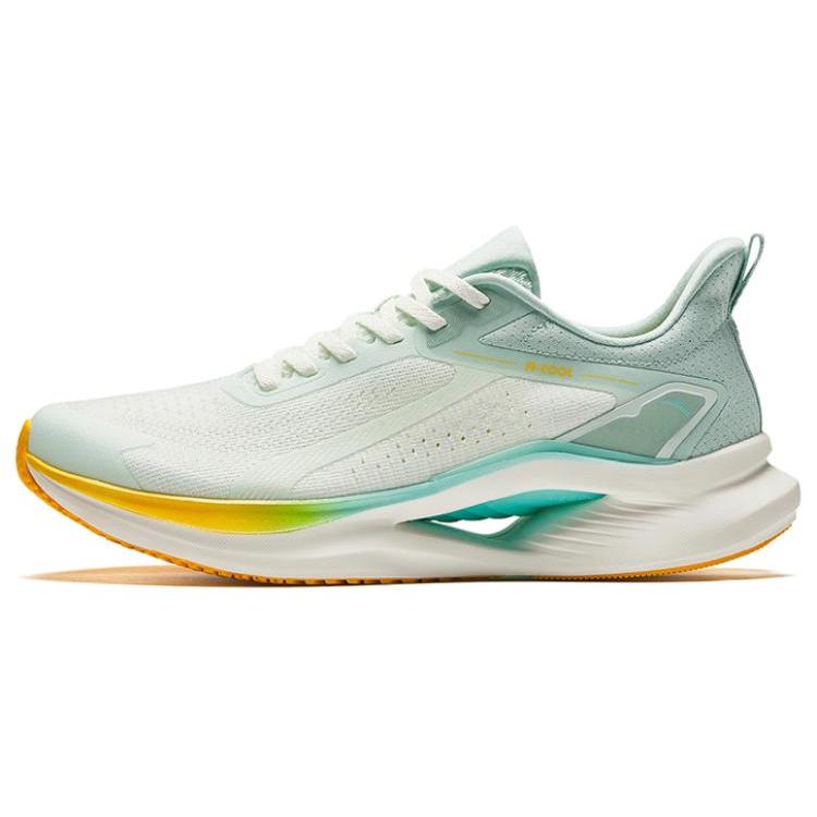 New Anta Cushioning, Slip Resistant, Breathable, Lightweight Low Top Running Shoes Men's Turquoise 912425506-4