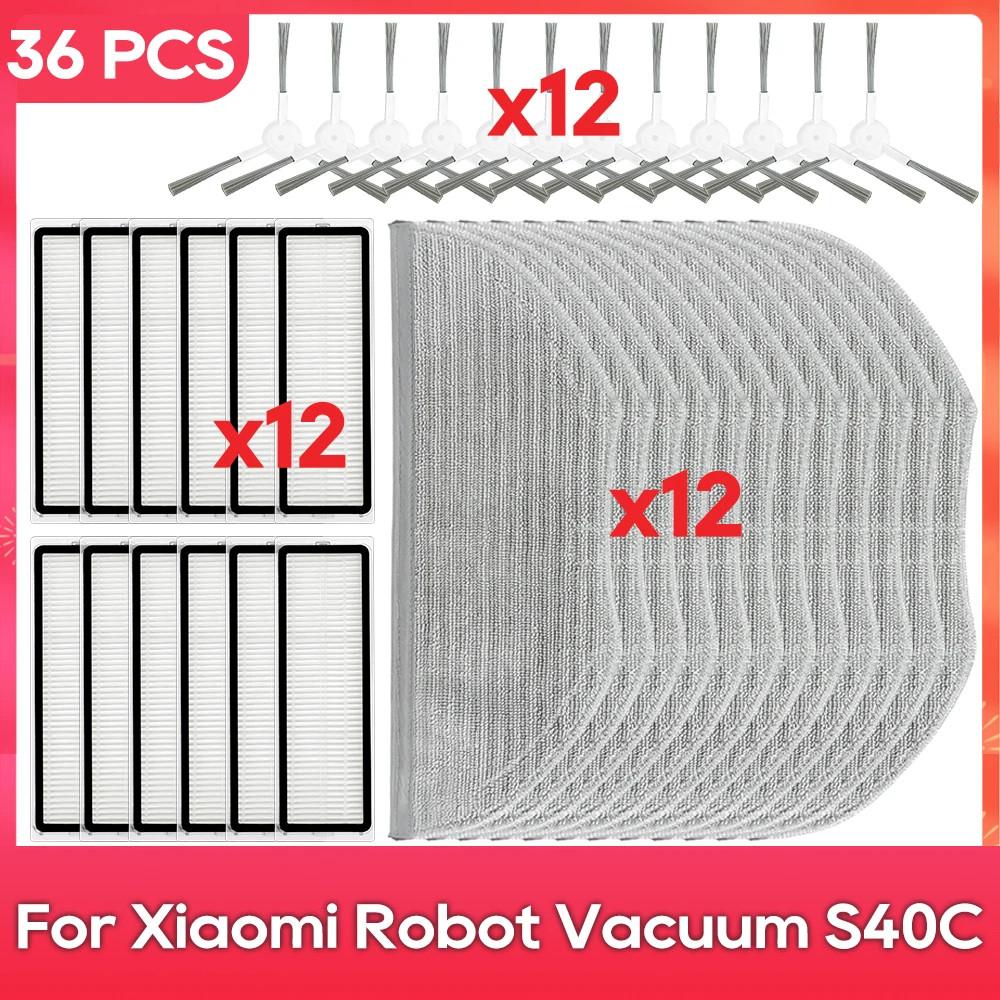 Voor Xiaomi Robotstofzuiger S40C E101 Onderdelen Reiniger Accessoires Rol Hoofdzijborstel Afdekking Filter Dweil