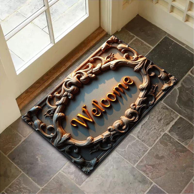 American Retro Carpets, Welcome Carpets, Home Decoration, Indoor And Outdoor Carpets, Bathroom Anti-Slip Carpets