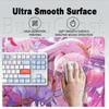 Office Large Rubber Gaming Mouse Pad Anime Non-slip Rubber Base Laptop Keyboard Mat Hololive Kawaii Mori Calliope Desktop Carpet