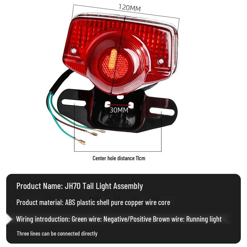 Jialing JH70 Motorcycle Headlight Taillight Turn Signal Assembly