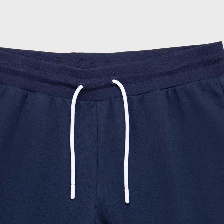 Emporio Armani EA7 Logo Print Cuffed Casual Pants Men Bottoms Navy-Blue 3DPP73-PJ05Z-1554