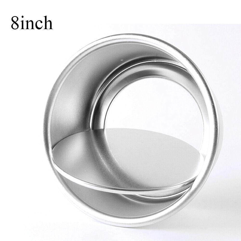 4/6/8/10 Zoll Küche Rundmuster Gericht Aluminiumlegierung Druckguss Puddingform Abnehmbarer Boden Kuchenform