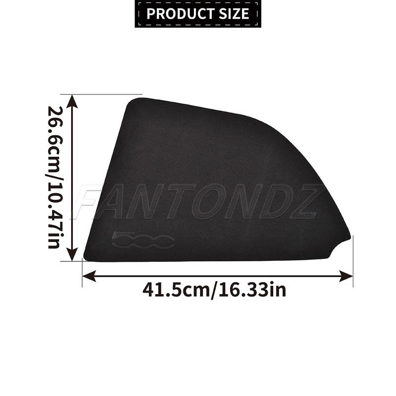 Copertura Airbag per Fiat 500 2007-2021 Pannello Strumenti Laterale Guscio Airbag con Logo