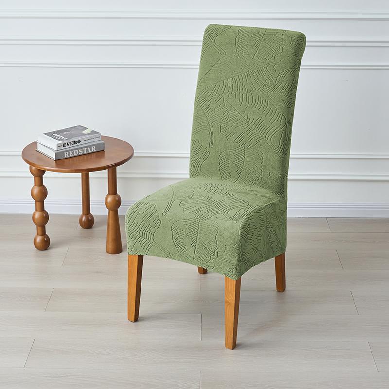 

1 шт. Чехлы для обеденных стульев с высокой спинкой, размер XL, эластичный жаккардовый чехол на сиденье стула, нордический моющийся защитный чехол для свадебной вечеринки 1PC