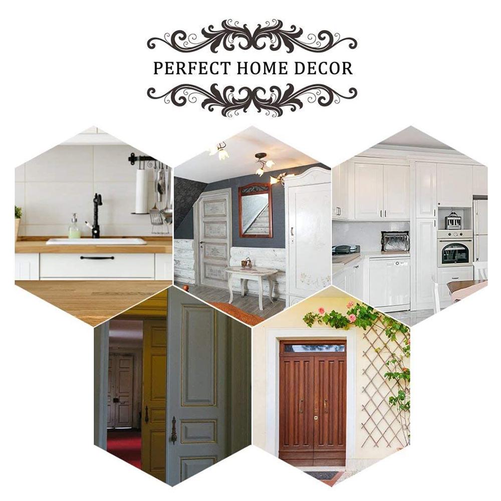 4PCS Retro Style Doorknob Back Panel Applicable For Furniture Drawer Wardrobe Cabinet